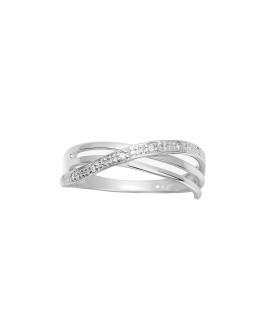Bague Femme - Or 18 Carats - Diamant 0,04 Carats