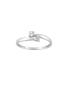 Bague Femme - Oxyde de zirconium - Or 18 Carats