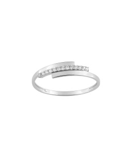 Bague Femme - Or 18 Carats - Diamant 0,07 Carats