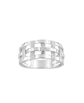 Bague Femme - Or 18 Carats - Diamant 0,06 Carats