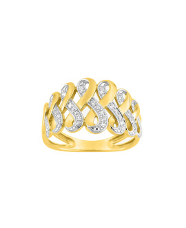 Bague Femme - Or 18 Carats - Diamant 0,07 Carats