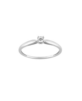 Bague Femme - Or 18 Carats - Diamant 0,1 Carats