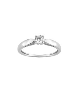 Bague Femme - Or 18 Carats - Diamant 0,2 Carats