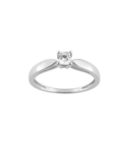 Bague Femme - Or 18 Carats - Diamant 0,25 Carats