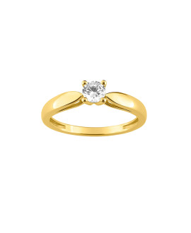 Bague Femme - Or 18 Carats - Diamant 0,3 Carats