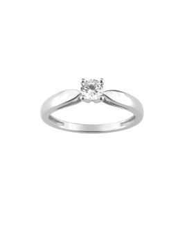 Bague Femme - Or 18 Carats - Diamant 0,3 Carats