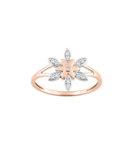 Bague Femme - Or 18 Carats - Diamant 0,08 Carats