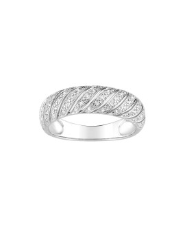 Bague Femme - Or 18 Carats - Diamant 0,27 Carats