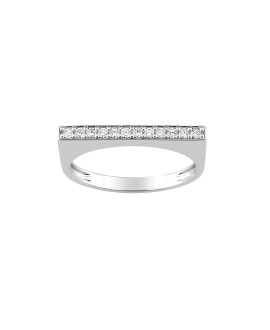 Bague Femme - Or 18 Carats - Diamant 0,15 Carats