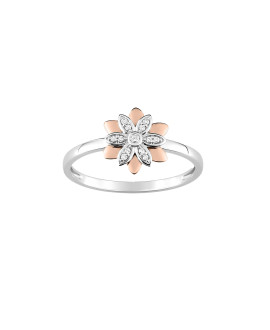 Bague Femme - Or 18 Carats - Diamant 0,05 Carats