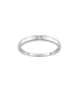 Bague Femme - Or 18 Carats - Diamant 0,01 Carats