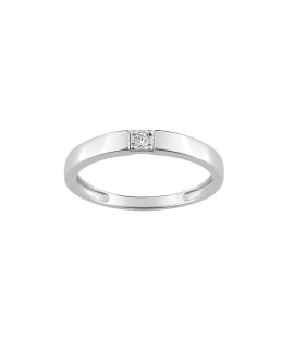 Bague Femme - Or 18 Carats - Diamant 0,03 Carats