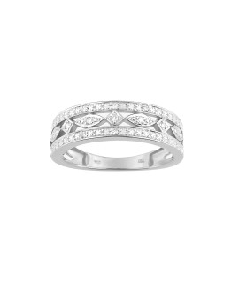 Bague Femme - Or 18 Carats - Diamant 0,05 Carats