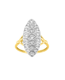 Bague Femme - Oxyde de zirconium - Or 18 Carats