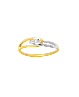 Bague Femme - Or 18 Carats - Diamant 0,03 Carats