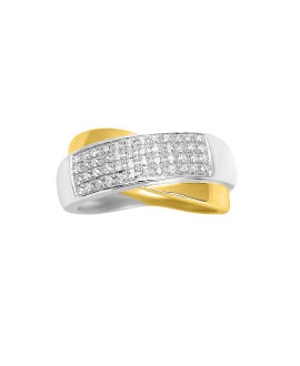 Bague Femme - Or 18 Carats - Diamant 0,2 Carats