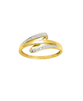 Bague Femme - Or 18 Carats - Diamant 0,02 Carats