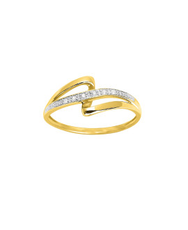Bague Femme - Or 18 Carats - Diamant 0,02 Carats