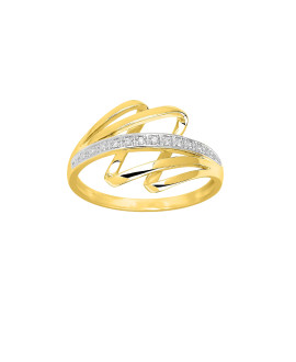 Bague Femme - Or 18 Carats - Diamant 0,02 Carats