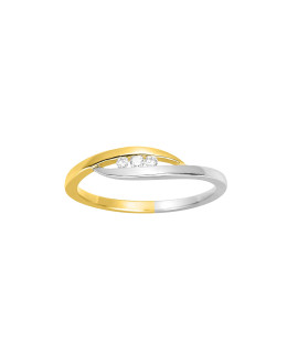 Bague Femme - Or 18 Carats - Diamant 0,05 Carats