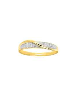 Bague Femme - Or 18 Carats - Diamant 0,02 Carats