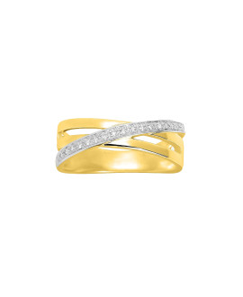 Bague Femme - Or 18 Carats - Diamant 0,07 Carats