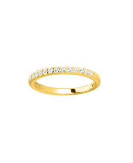 Bague Femme - Oxyde de zirconium - Plaqué Or