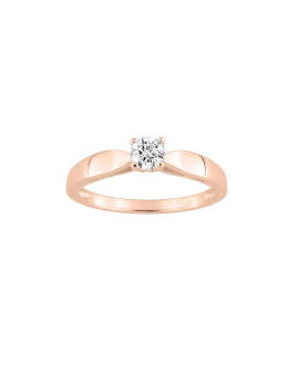 Bague Femme - Oxyde de zirconium - Plaqué Or Rose
