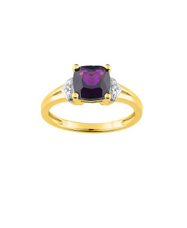 Bague Femme - Oxyde de zirconium - Plaqué Or