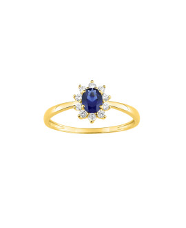 Bague Femme - Oxyde de zirconium - Plaqué Or