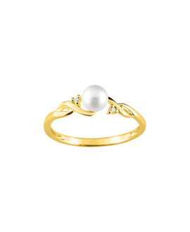 Bague Femme - Oxyde de zirconium - Plaqué Or