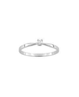 Bague Femme - Or 9 Carats - Diamant 0,04 Carats