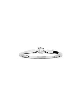 Bague Femme - Or 9 Carats - Diamant 0,08 Carats