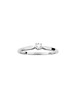 Bague Femme - Or 9 Carats - Diamant 0,1 Carats
