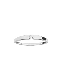Bague Femme - Or 9 Carats - Diamant 0,07 Carats