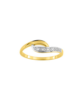 Bague Femme - Or 9 Carats - Diamant 0,01 Carats