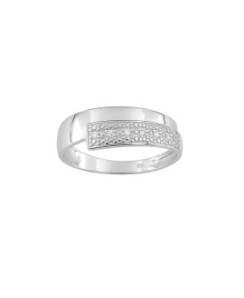Bague Femme - Or 9 Carats - Diamant 0,03 Carats