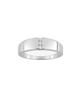 Bague Femme - Or 9 Carats - Diamant 0,06 Carats