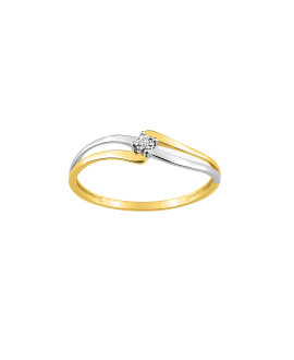 Bague Femme - Or 9 Carats - Diamant 0,006 Carats
