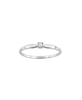 Bague Femme - Or 9 Carats - Diamant 0.013 Carats
