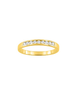 Bague Femme - Oxyde de zirconium - Or 9 Carats