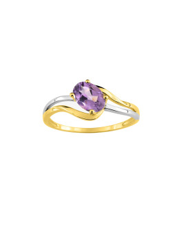 Bague Femme - améthyste - Or 9 Carats