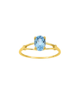 Bague Femme - topaze - Or 9 Carats