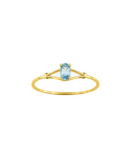 Bague Femme - topaze - Or 9 Carats