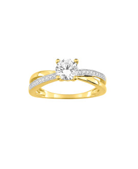 Bague Femme - Oxyde de zirconium - Or 9 Carats