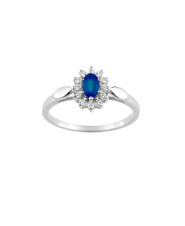 Bague Femme - Saphir - Or 9 Carats