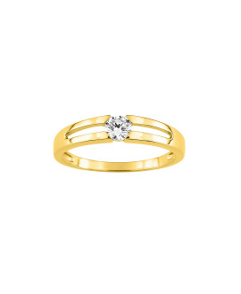 Bague Femme - Oxyde de zirconium - Or 9 Carats