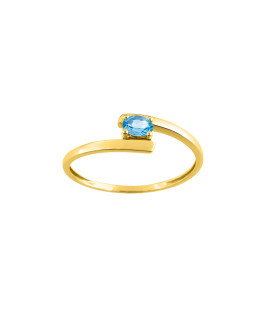Bague Femme - topaze - Or 9 Carats