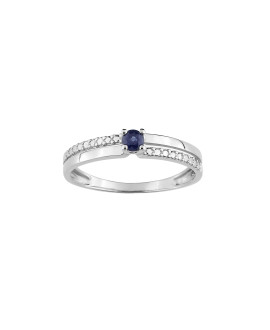 Bague Femme - saphir - Or 9 Carats