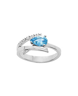 Bague femme - Oxyde de zirconium - Argent 925